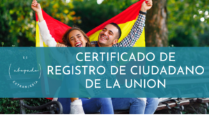 Certificado de Registro de Ciudadano de la Union