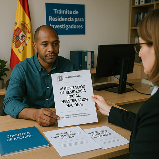 autorización de residencia inicial para investigación nacional