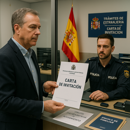 carta de invitacion para viajar a españa