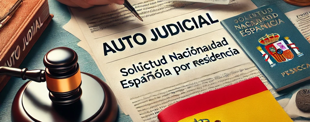 AUTO Judicial que debes presentar para solicitar la Nacionalidad Española por Residencia