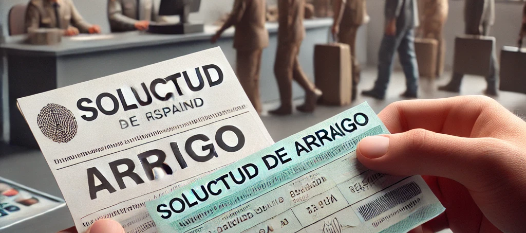Abonando la tarifa necesaria para una solicitud de arraigo.