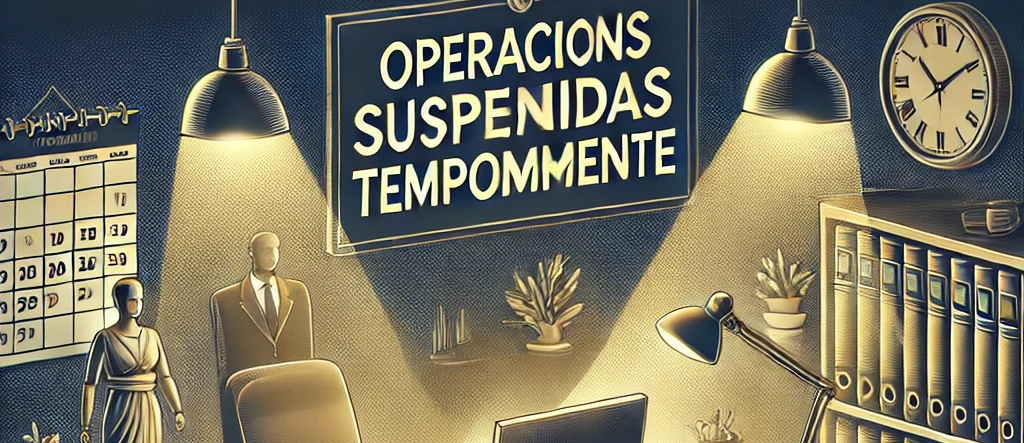 El equipo legal suspende sus operaciones temporalmente.