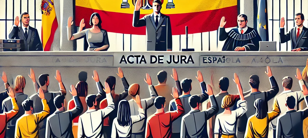 Jura en la plataforma de nacionalidad
