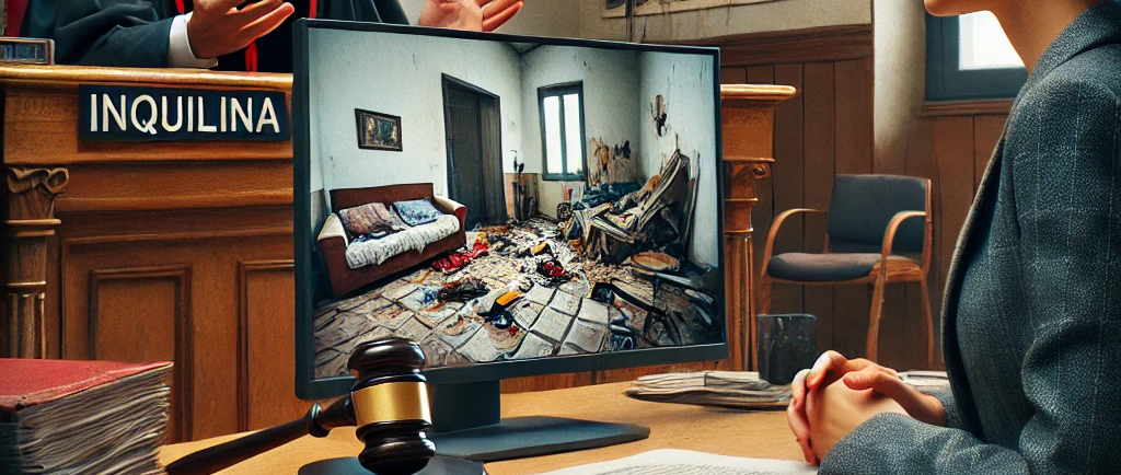La Corte condena a una inquilina por daños a la propiedad tras ser desalojada por falta de pago.