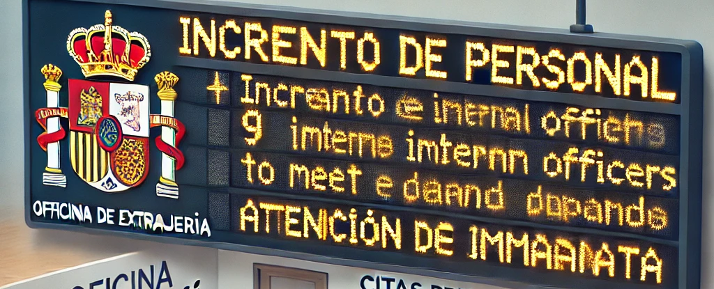 La oficina de Extranjería incrementará su personal con 9 funcionarios interinos y solicita fondos para atender de inmediato la creciente demanda de citas previas.
