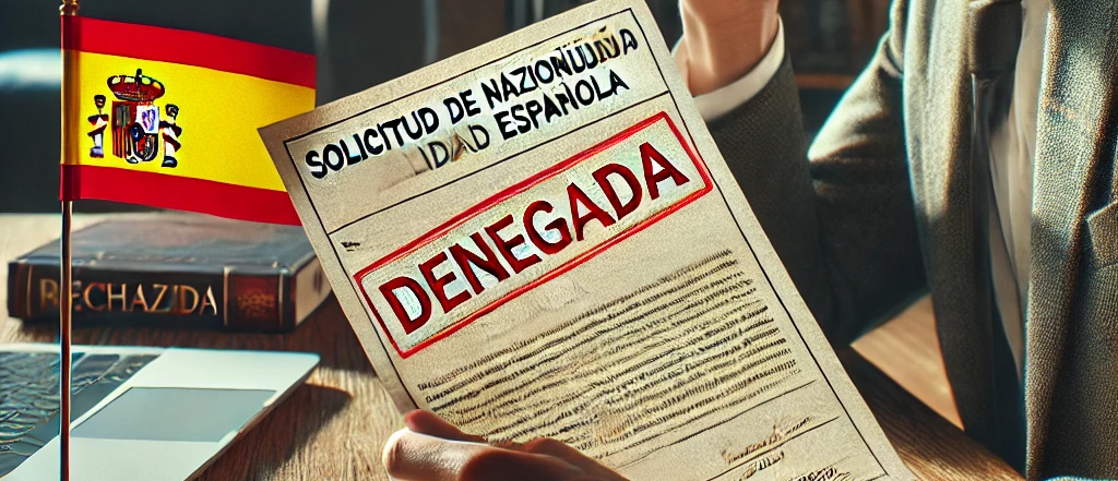 Solicitud de nacionalidad española rechazada