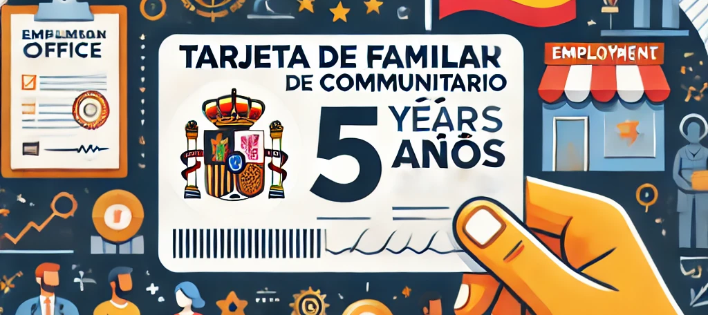Tarjeta de Familiar de Comunitario de 5 años para poder trabajar