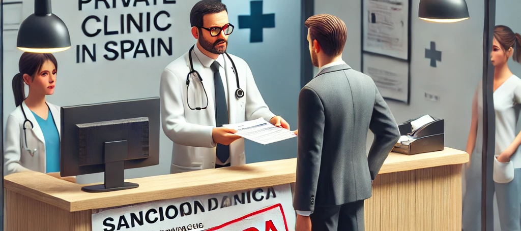 clínica en España será sancionada