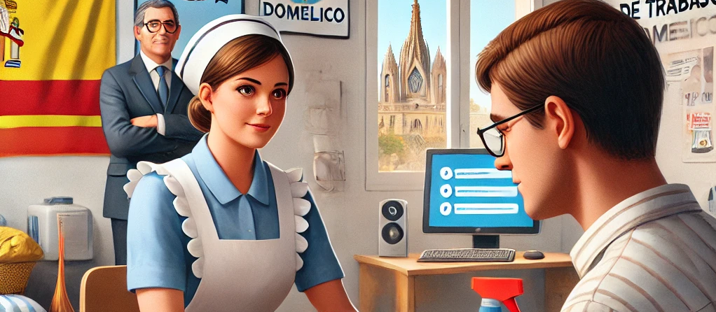 contratación de personal doméstico en Cataluña