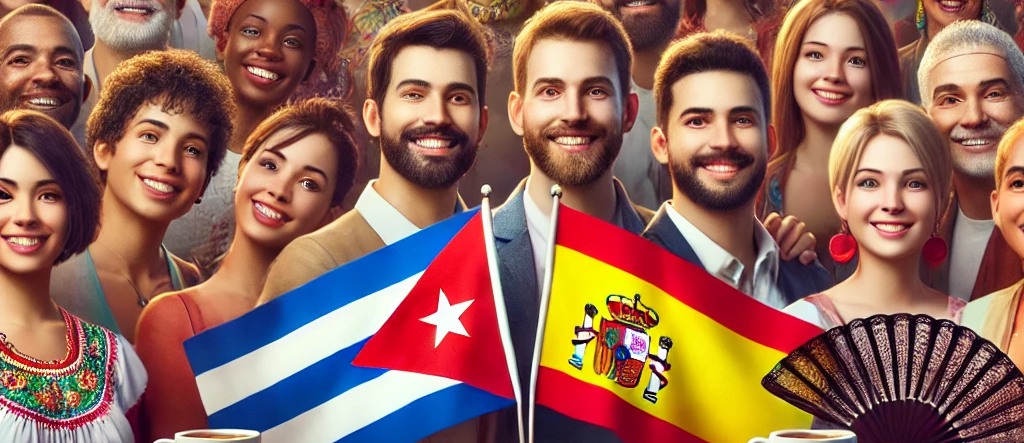 cubanos y españoles