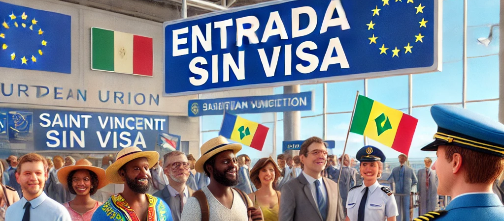 habitantes de San Vicente y las Granadinas podrán ingresar a Europa sin necesidad de visa