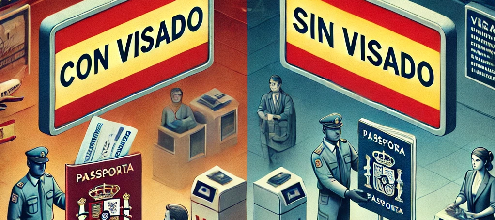 ingresar a España con o sin visado