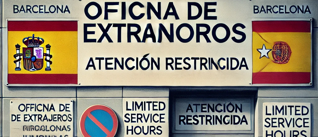 la oficina de extranjeros de la ciudad condal restringe la atención al público
