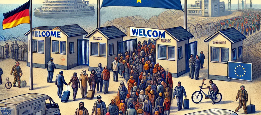 personas inmigrando a europa