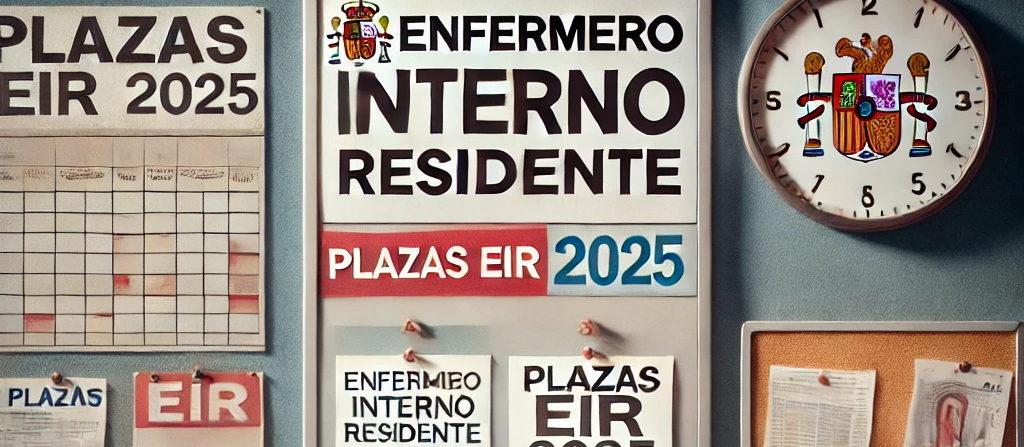 Convocan 1463 plazas para Enfermero Interno Residente en el país.