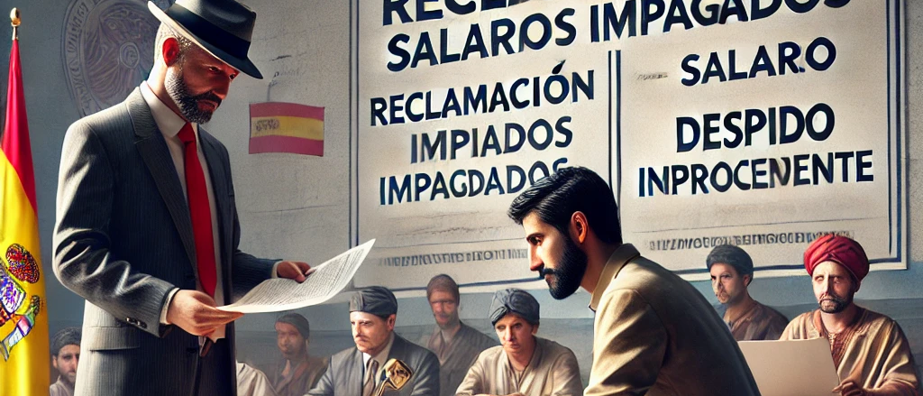 reclamar legalmente a un empleador por salarios impagos o despido