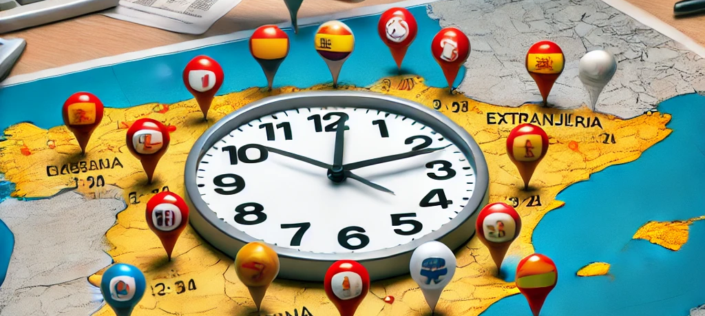 tiempo que están llevando en cada localidad para responder a las solicitudes de Extranjería