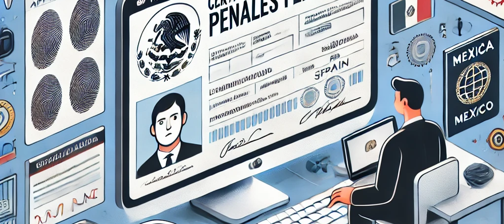 tramitar el Certificado de antecedentes penales federales de México desde España