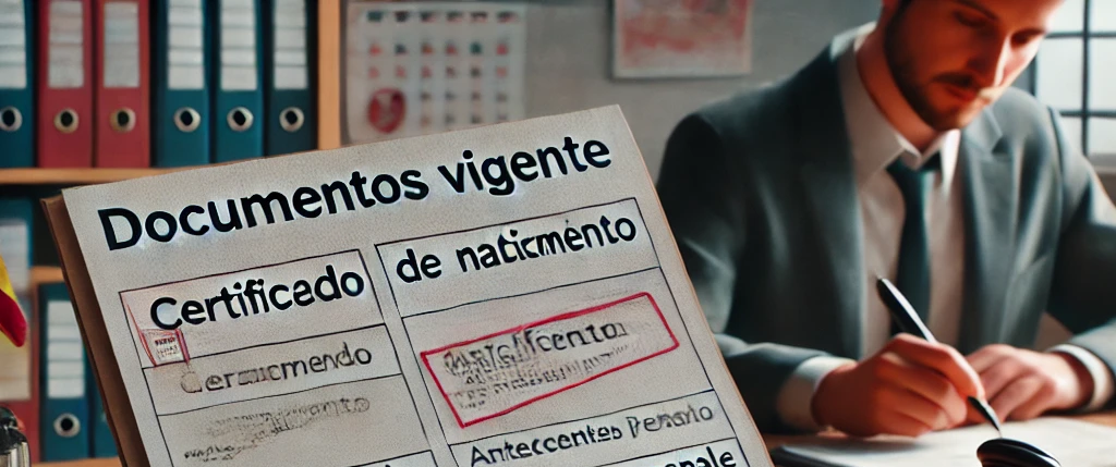 vigencia de los documentos necesarios para mi solicitud de nacionalidad