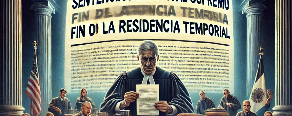 Adiós a la Residencia Temporal! Impactante Sentencia del Tribunal Supremo Desata la Controversia Legal.