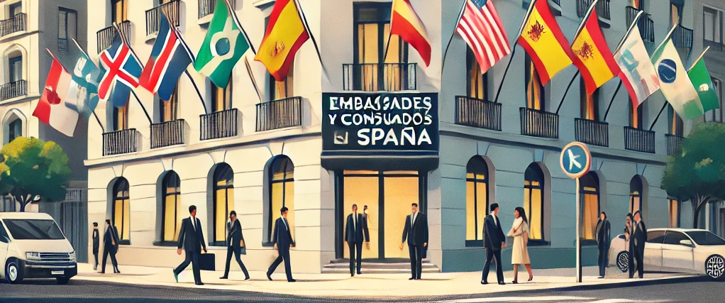 Embajadas y consulados de otros países en España