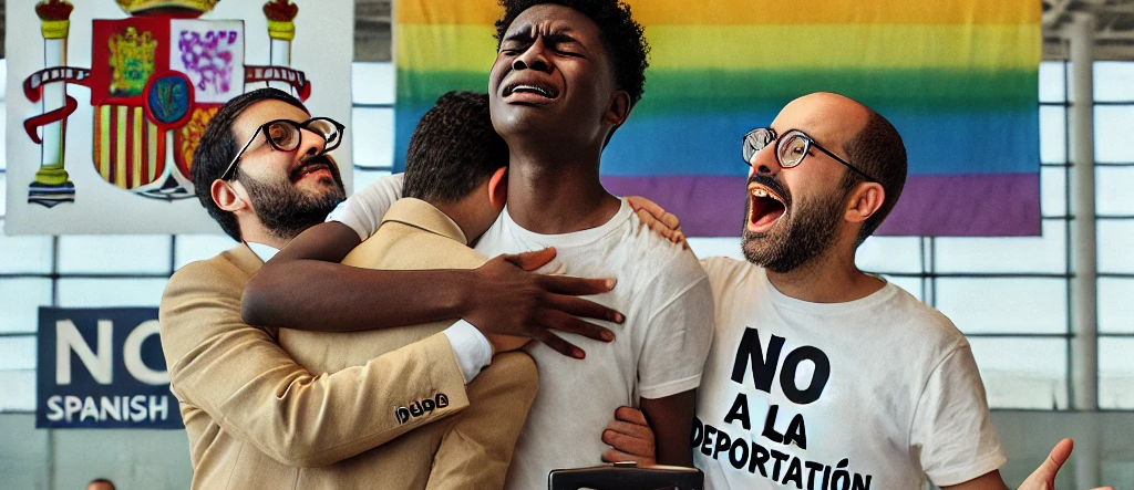 Evitan a última hora la deportación de un joven nigeriano homosexual en España