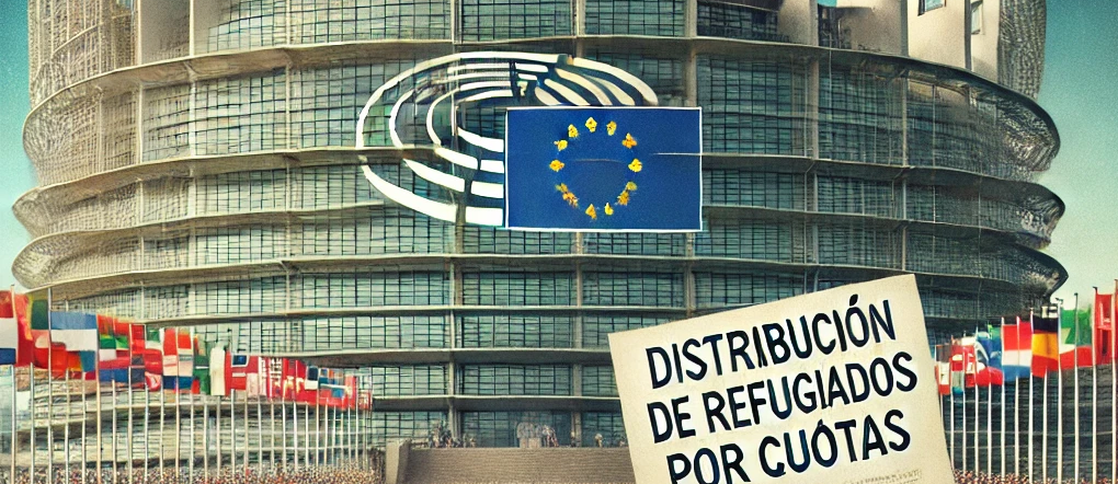 La Eurocámara insta a las naciones a distribuir los refugiados mediante cuotas.
