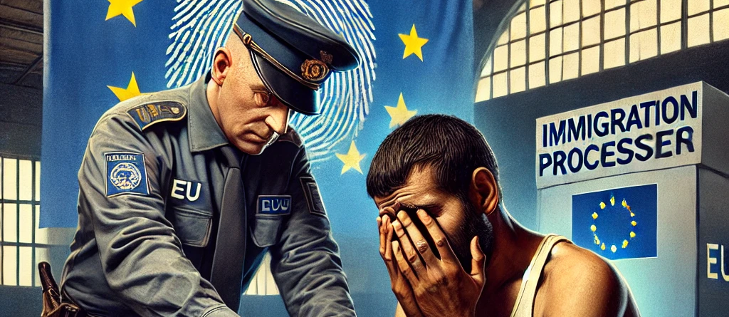 La Unión Europea busca obtener las huellas digitales de los migrantes, incluso de manera coercitiva.