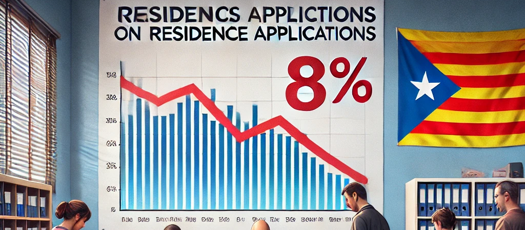 La crisis afecta las solicitudes de residencia en la ciudad catalana; caen un 8%