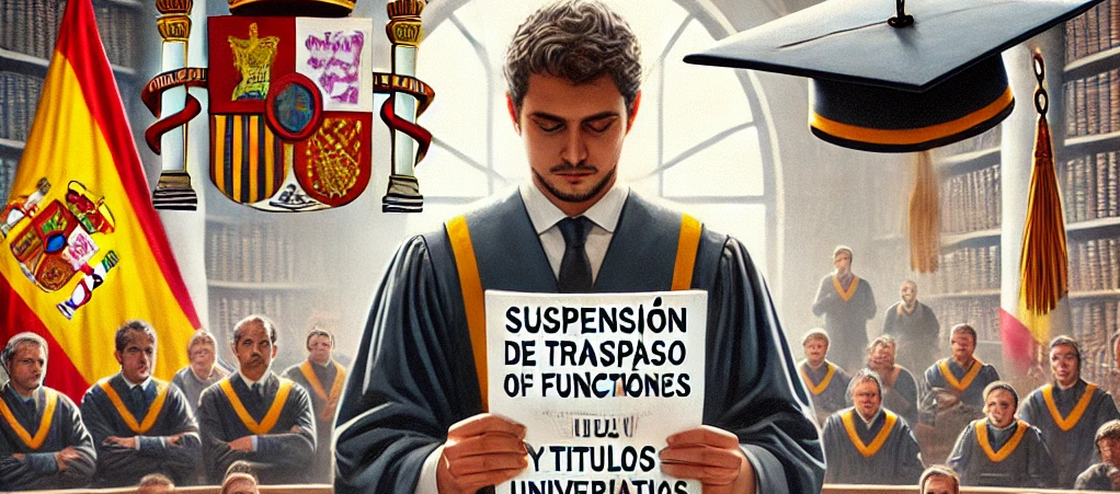 ¡Golpe Judicial! Suspenden el Traspaso de Funciones y la Homologación de Títulos Universitarios en una Decisión Sorprendente del Tribunal Supremo.