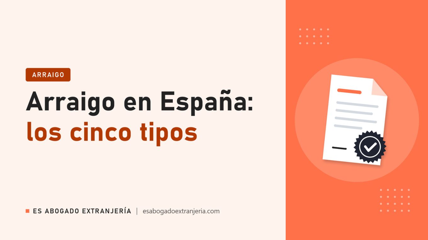 Arraigo en España: los cinco tipos — guía de Es Abogado Extranjería